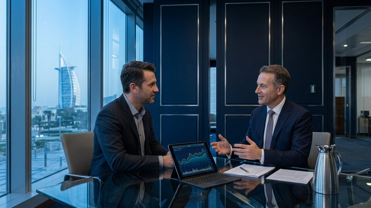 A trader going through Forex basics with a mentor